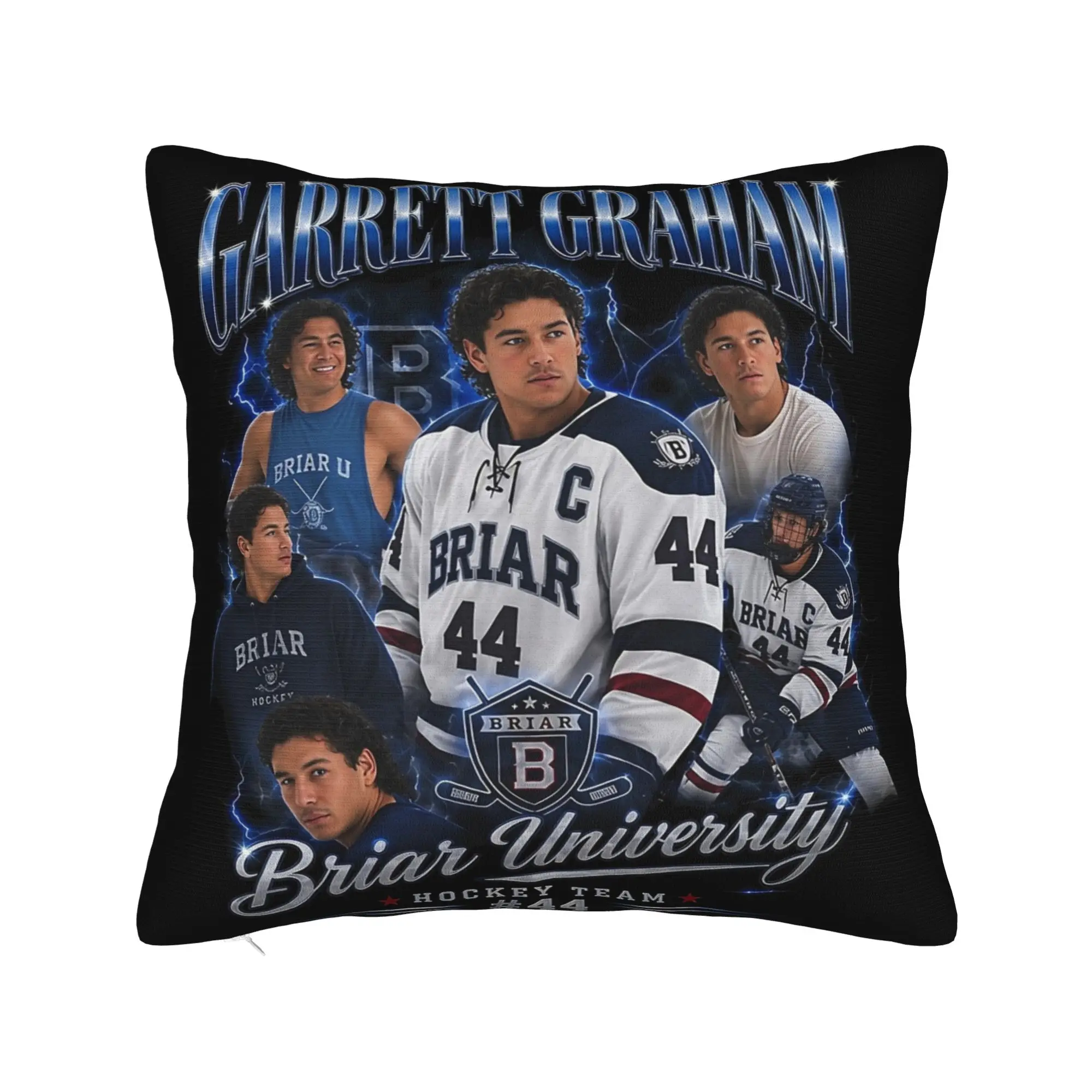 Briar University Garrett Grahams Pillowcase Soft Polyester Cushion Cover Gift Off Campus Throw Pillow Case Cover Car Square 18