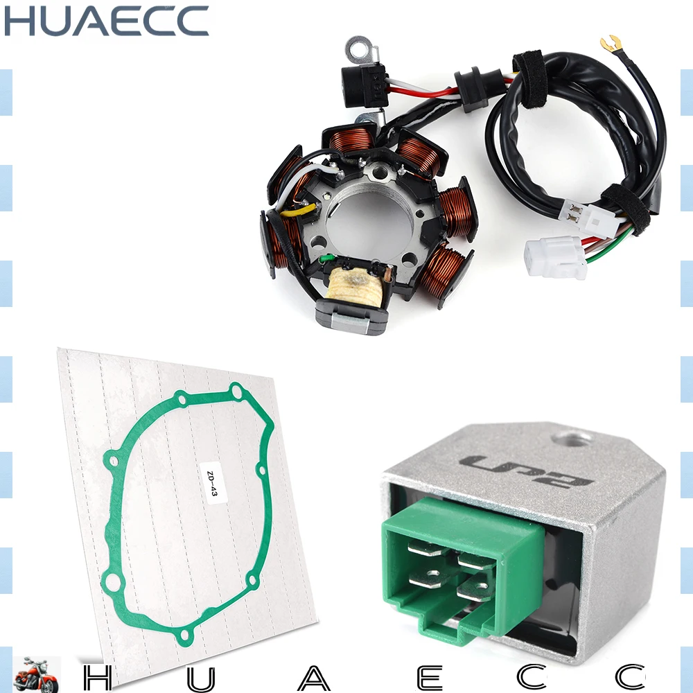 

Для Yamaha TT-R125 TT-R125LE 2004-2022 TTR125E 03-10 TTR125LWE 14-17 TTR125 TT-R125L 03-04 катушка статора + прокладка + выпрямитель