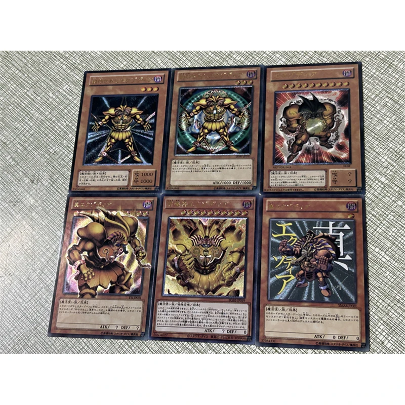 Yu-Gi-Oh! Exodia The Legendary Exodia Incarnate DIY Homemade Bronzing Christmas Birthday Gift Game Toys Collection Card