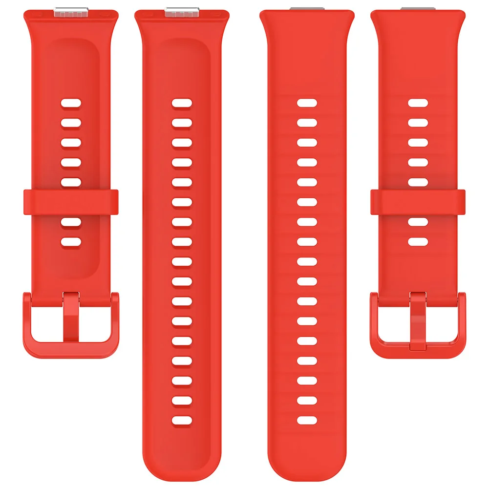 Silicone Strap Breathable Replacement Wristband Sweatproof Adjustable Watch Band Sports Watchband for Huawei Watch Fit 3