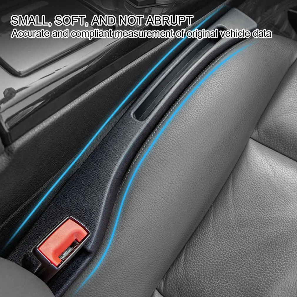 2023 1Pair Universal Car Seat Seam Filler Pad Items Fall Stop Gaps Car Seat Gap Interior Safe PU Leather Fit Orgaziner For Car