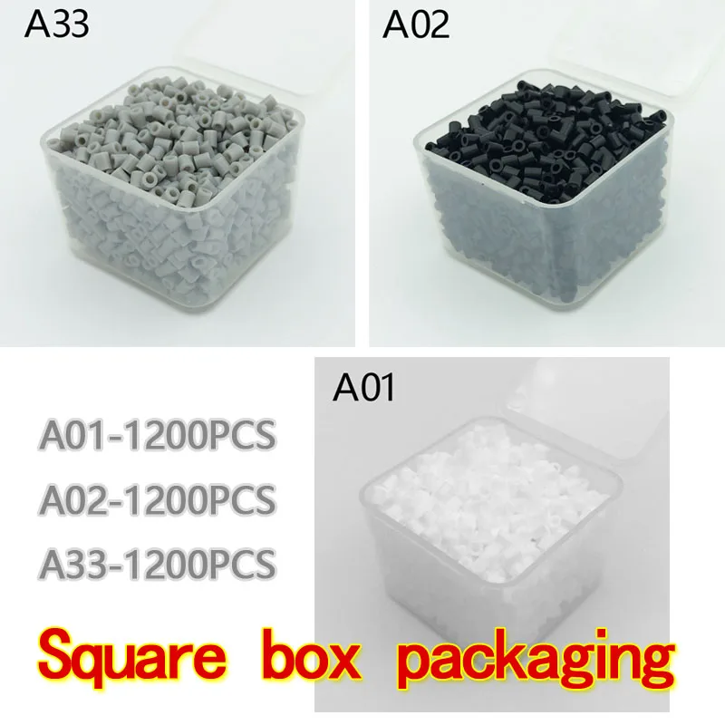 2.6mm/3600pcs/3Box Packing Hama Beads Easy to Store For Kids Perler Iron Beads Fuse Handmade Gift Children Toy