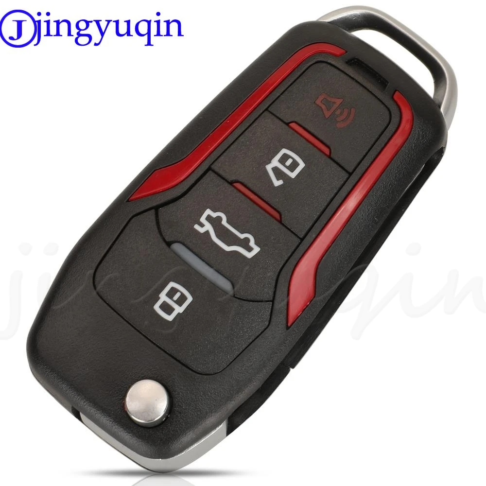 JYQ 수정된 원격 자동차 플립 키, 포드 F150 익스플로러 포커스 엣지 이스케이프 레인저 머스탱 플렉스 머스탱, 머큐리 링컨용, 315Mhz, 433Mhz