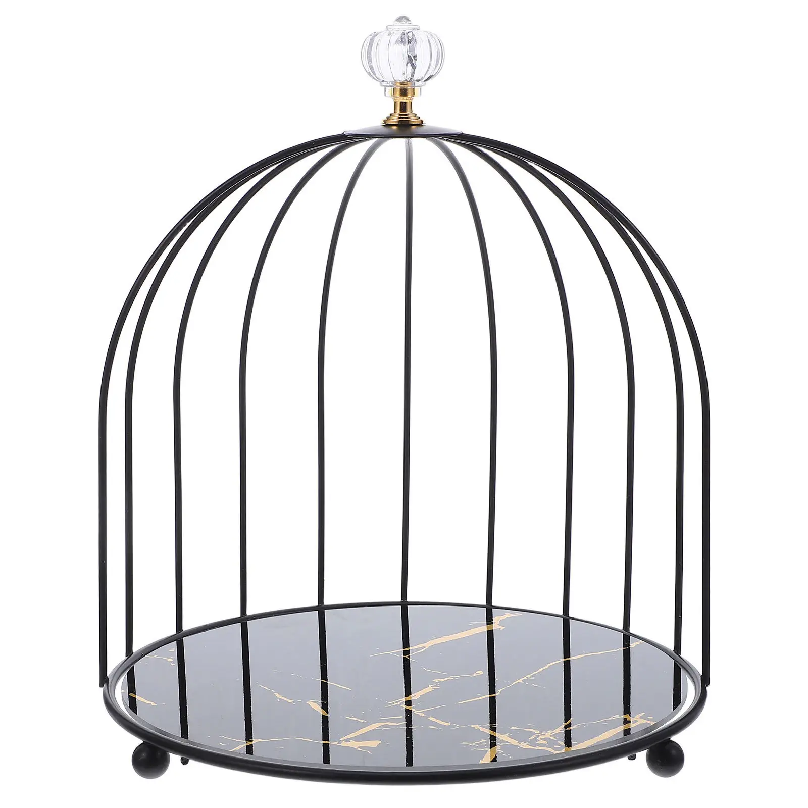 

Bird Cage Metal Cake Stand Bowl Elegant Tiered Dessert Display Stand Wedding Cake Decorations Cupcake Pastry Display Rack Party