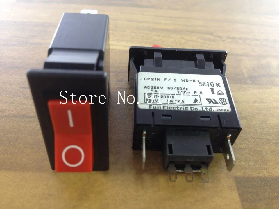 [ZOB] Fe CP21H F/5 devices Fuji breaker 5A 250A WD-R1 rocker switch genuine original