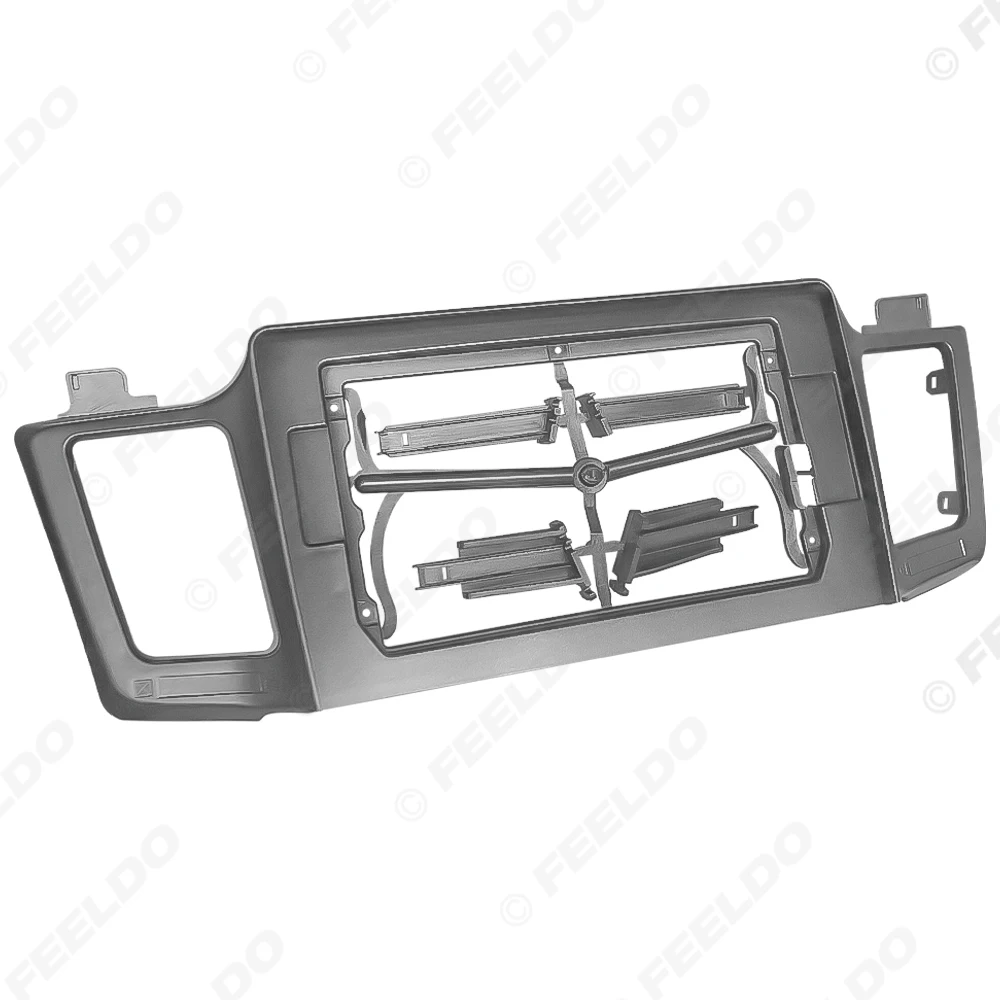 FEELDO Car Audio 2Din Fascia Frame Adapter For Toyota RAV4 2013 Big Screen 10.1 Inch Stereo Dash Fitting Panel Frame Kit