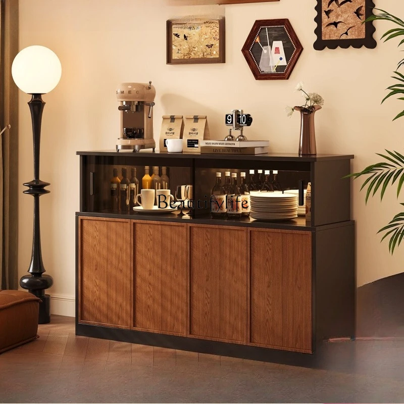 

Vintage Style Wall-Mounted Sideboard Integrated Storage Cabinet for Living Room Home Use