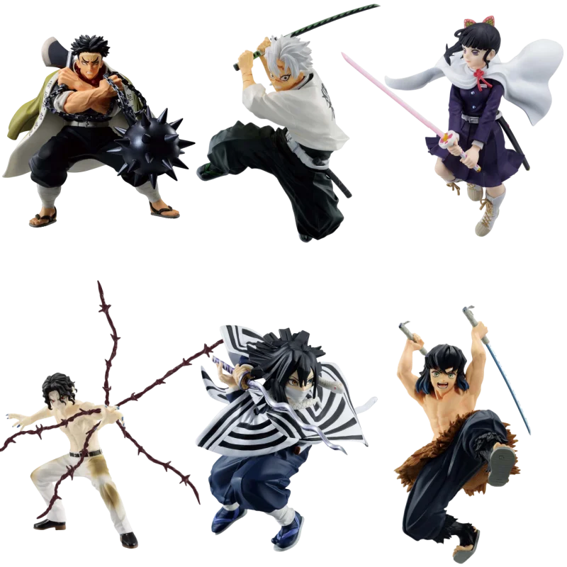 Bandai Figure Model Demon Slayer VIBRATION STARS Hashibira Inosuke Kibutsuji Muzan Anime Figures Toys Gift for Kids Genuine