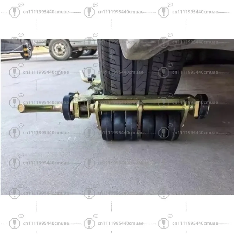 Wheeled Trolley - 12 Wheel Rescue Trailer Service Anti-skid Pattern Plate Car Porter Tool for Auto Repair Car Lever Positioning