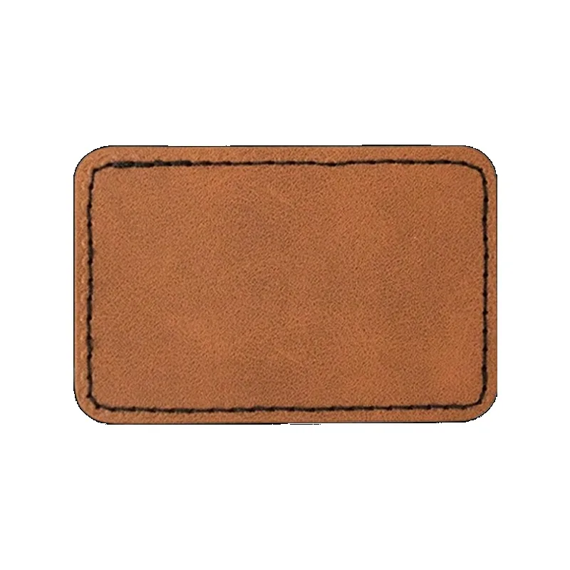 10 Uds. Logotipo impreso personalizado DIY cuero Artificial PU ropa sombrero parche autoadhesivo etiqueta de goma accesorios de ropa