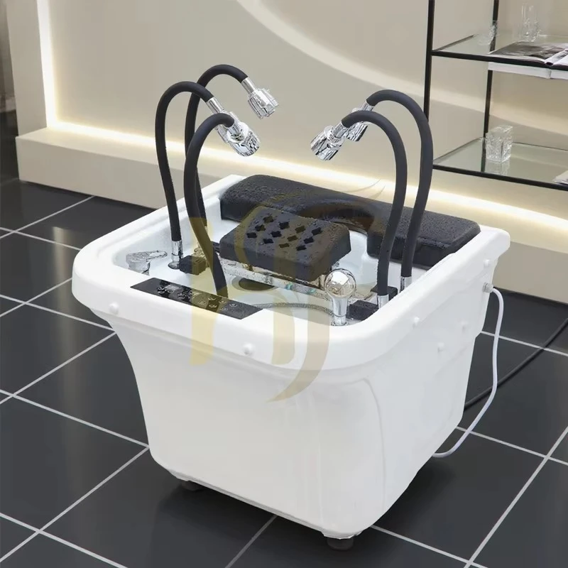 Portable Shampoo Basin Portable Shampoo Bowl with Steam Circulation and Large Water Volume Repeated Rinsing
