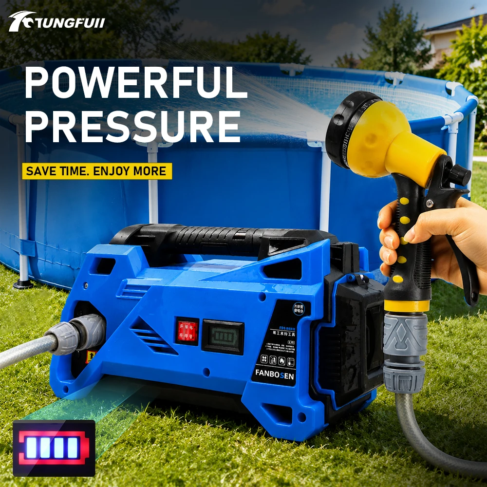 Newest ordless Electric Water Pump Home&Car Wash Cleaning Machine For Garden Irrigation Power Tool