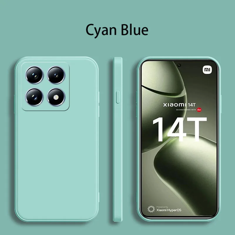 Für Xiaomi 14T Pro Fall Flüssigkeit Silikon Telefon Fall Für Xiaomi 14T 12T 11T 10T 13T Pro 14T 13 14T Pro Weiche TPU Zurück Abdeckung – Detail 2