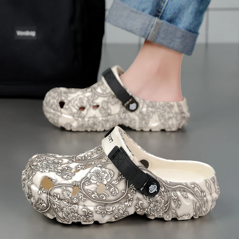 

Men Shoes Slippers Men Garden Flat Sandals Platform Sandals Man Summer Sandals Male Sneakers Outdoor Flip Flops Home Clogs