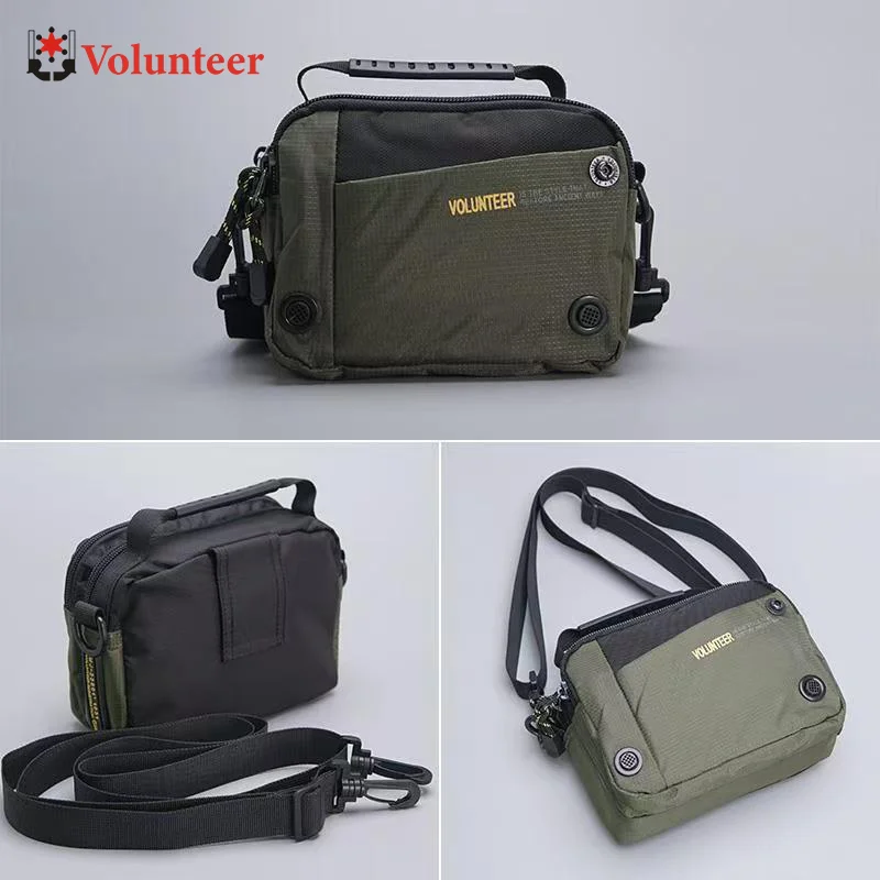 Volunteer Bust Bags for Men 2023 New Light Weight Waterproof Oxford Cloth Versatile Commuter Casual Crossbody Bags 1698-16