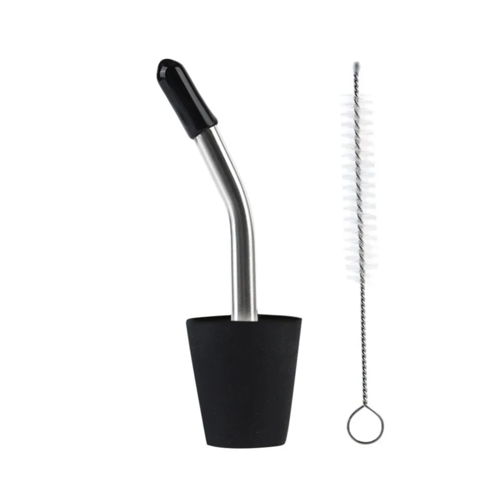Stainless Steel, Silicone Kettle Spout Extension Easy Pouring Portable Teapot Extension Spout With Brush Pourer Spout
