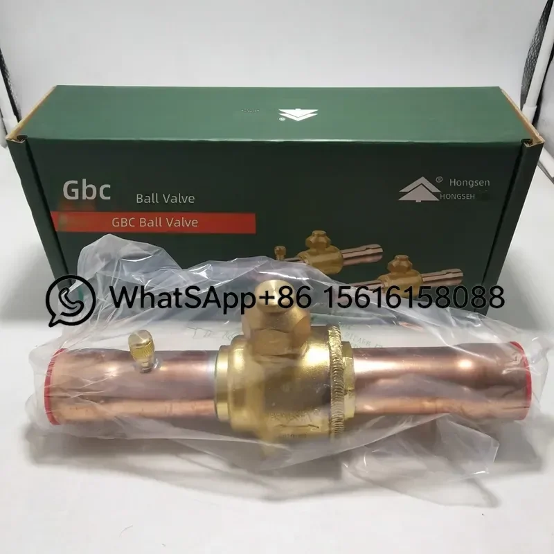 Refrigeration Unit Cold Storage Air Conditioner Ball Valve Globe Valve with Detection Port GBC 22 16 S Zhejiang Hongsen HVAC