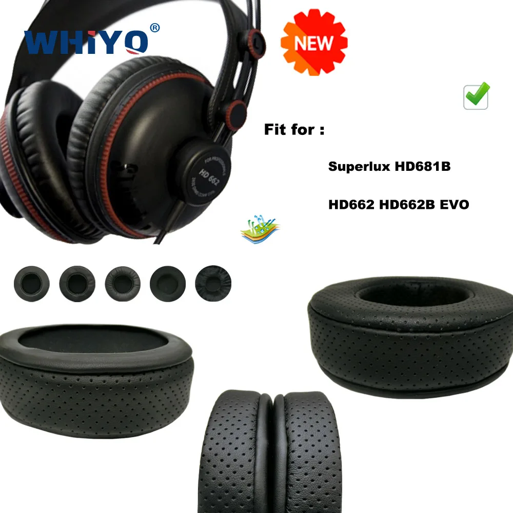 Replacement Ear Pads for Superlux HD681B HD662 HD662B EVO Headset Parts Leather Cushion Velvet Earmuff Headset Sleeve Cover