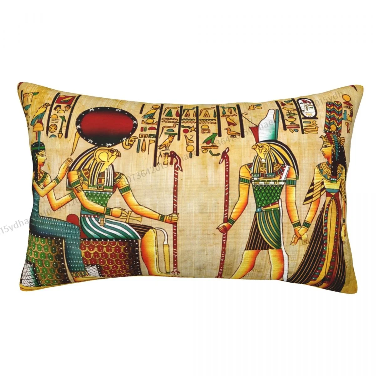 Egyptian Wall Art Printed Pillow Case Backpack Cojines Covers Soft Chair Decor Pillowcase