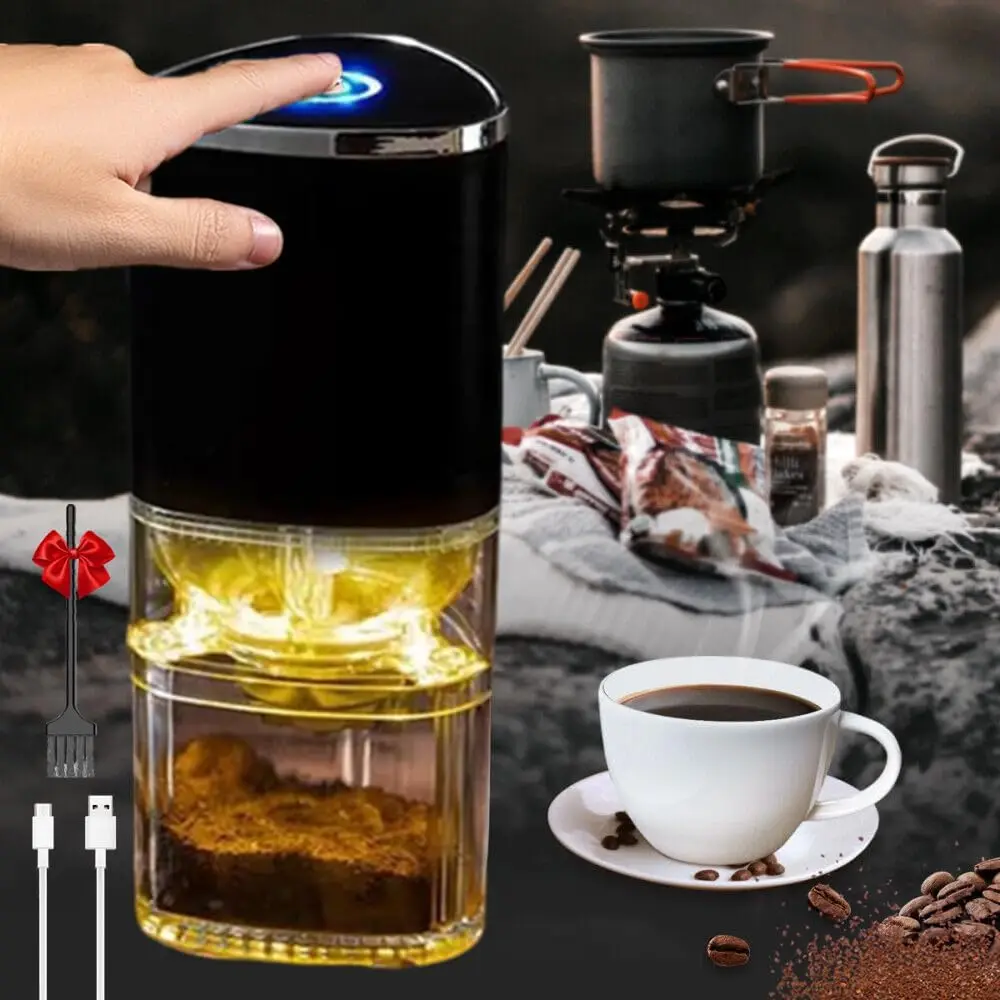 Portable Electric Coffee Grinder USB Charge Ceramic Grinding Core Home Coffee Beans Pulverizer Grinder For Camping Drip/Espresso