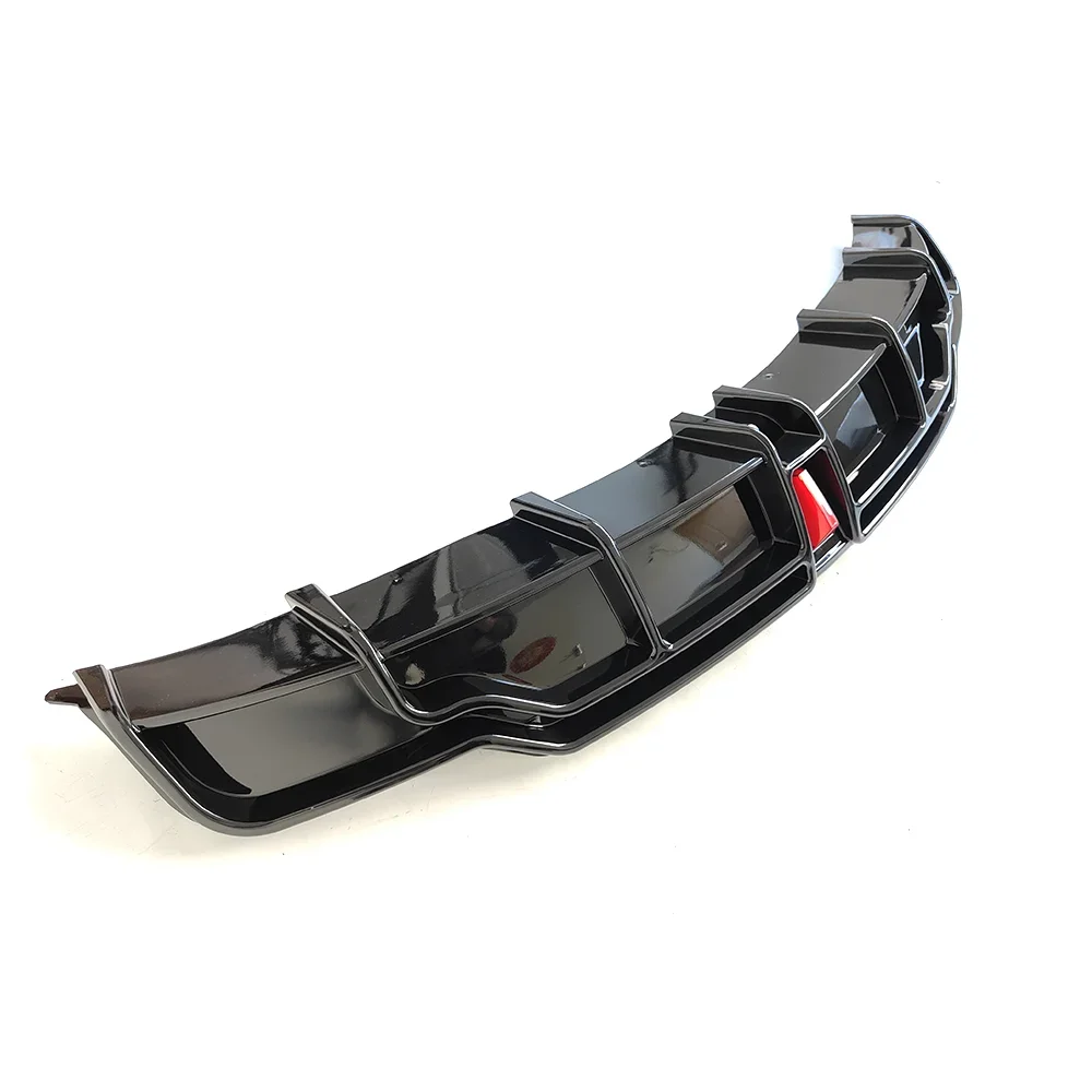 Factory Price ABS Rear Diffuser Auto Accessories Rear Spoiler Car Bumper Lip with LED Light For Model 3