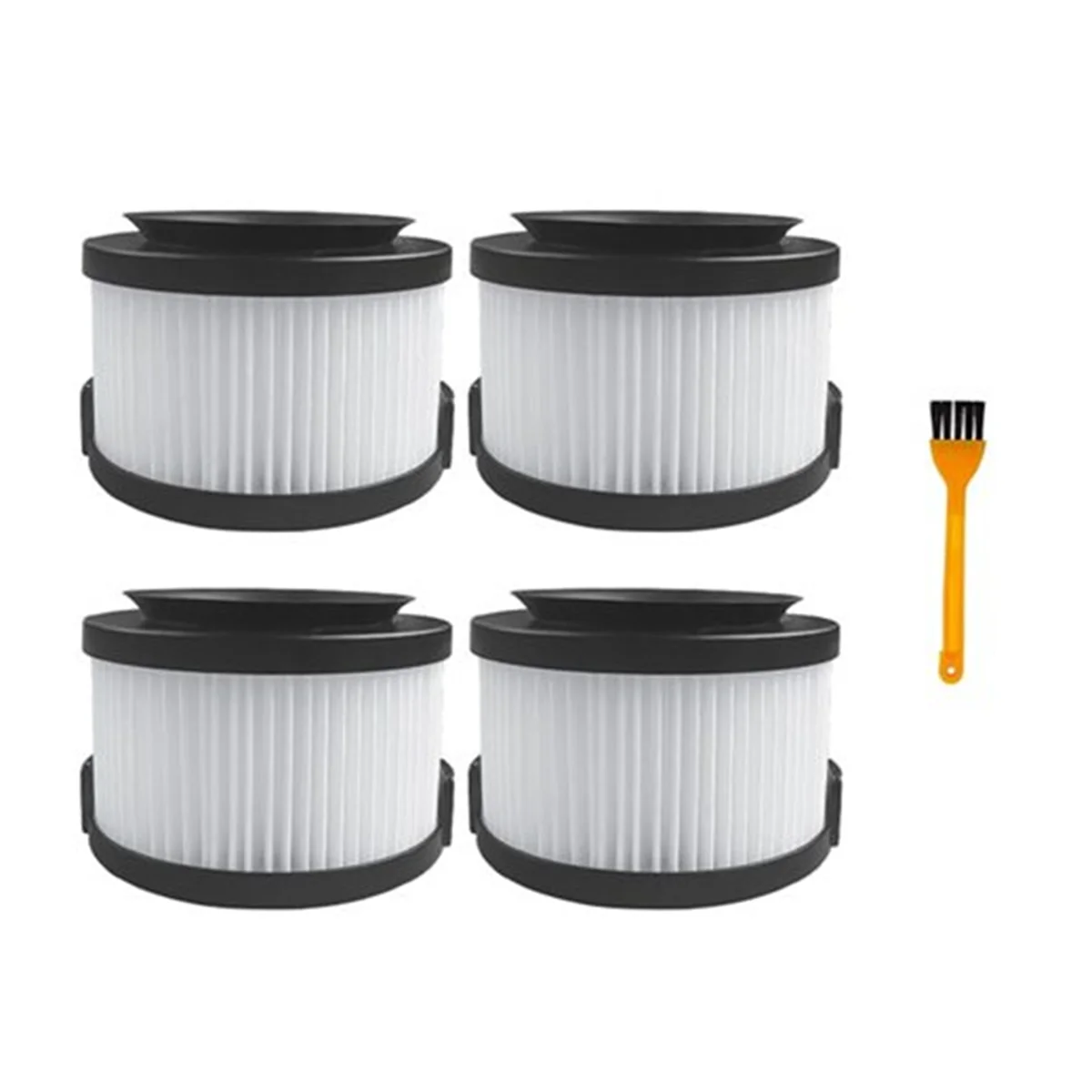 4 Pcs Filter depan dengan sikat bersih untuk Levoit Vortexiq 40-Rf rumah pembersih Filter bagian pengganti