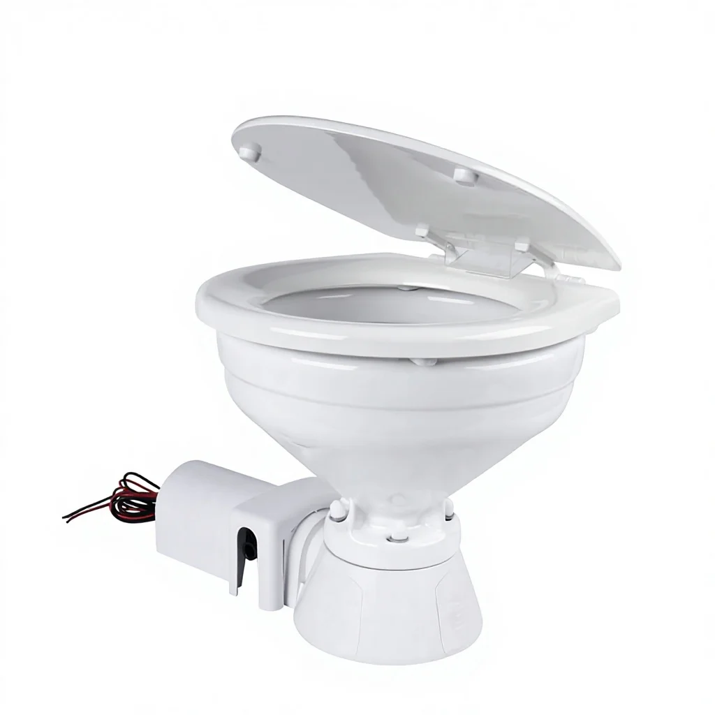 ISURE MARINE DC Electric Smart Toilet System with Dual-Flush Gravity Flushing and Pump Marine Accessories for Boat Yacht Ship RV view 3