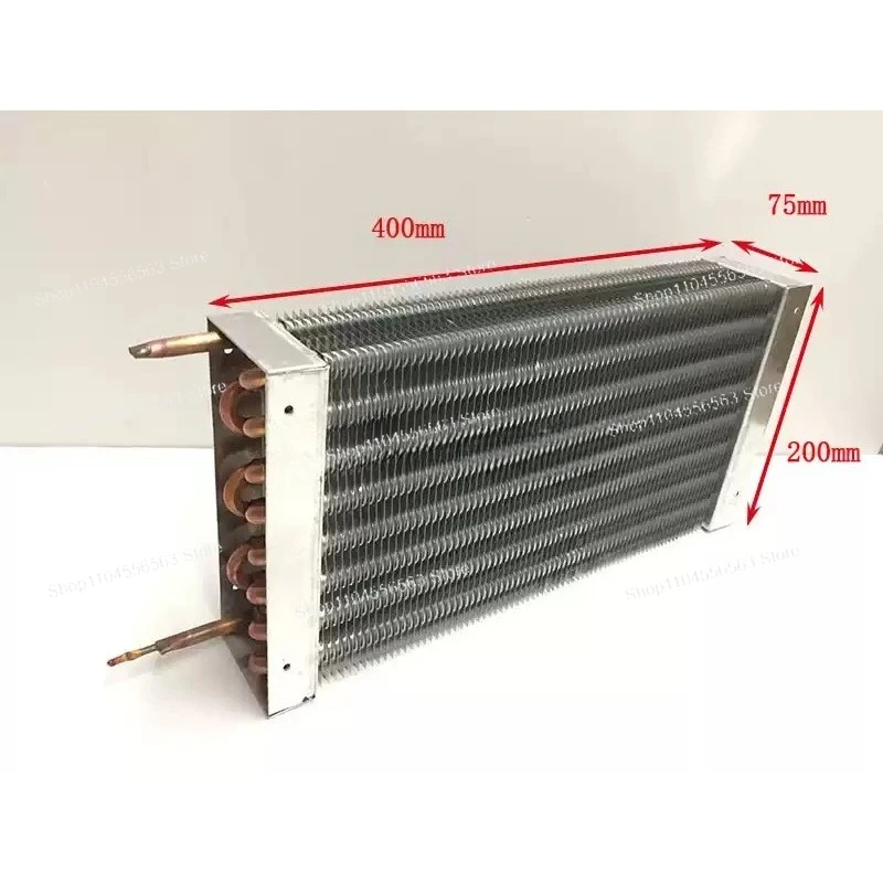 Freezer refrigerator display cabinet refrigerated commercial finned evaporator condenser radiator pure copper pipe