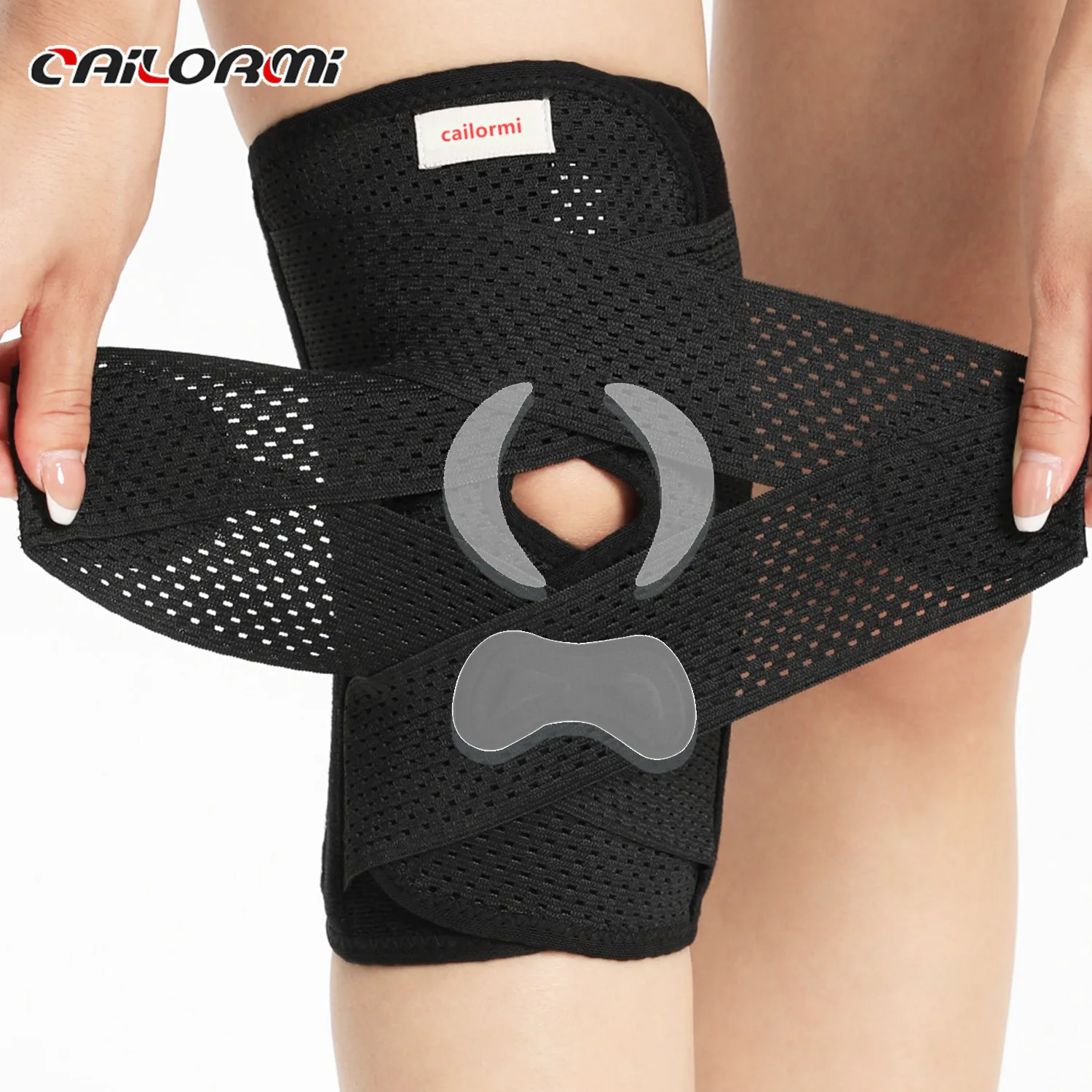 Japan Sixth Generation Knee Brace Japan Breathable Knee Brace Thin Adjustable Basketball Meniscus Knee Patella Belt