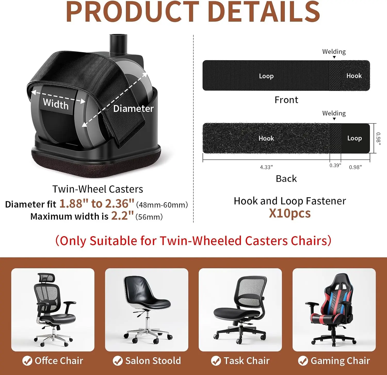 Chair Leg Protectors With Felt Bottom Pad