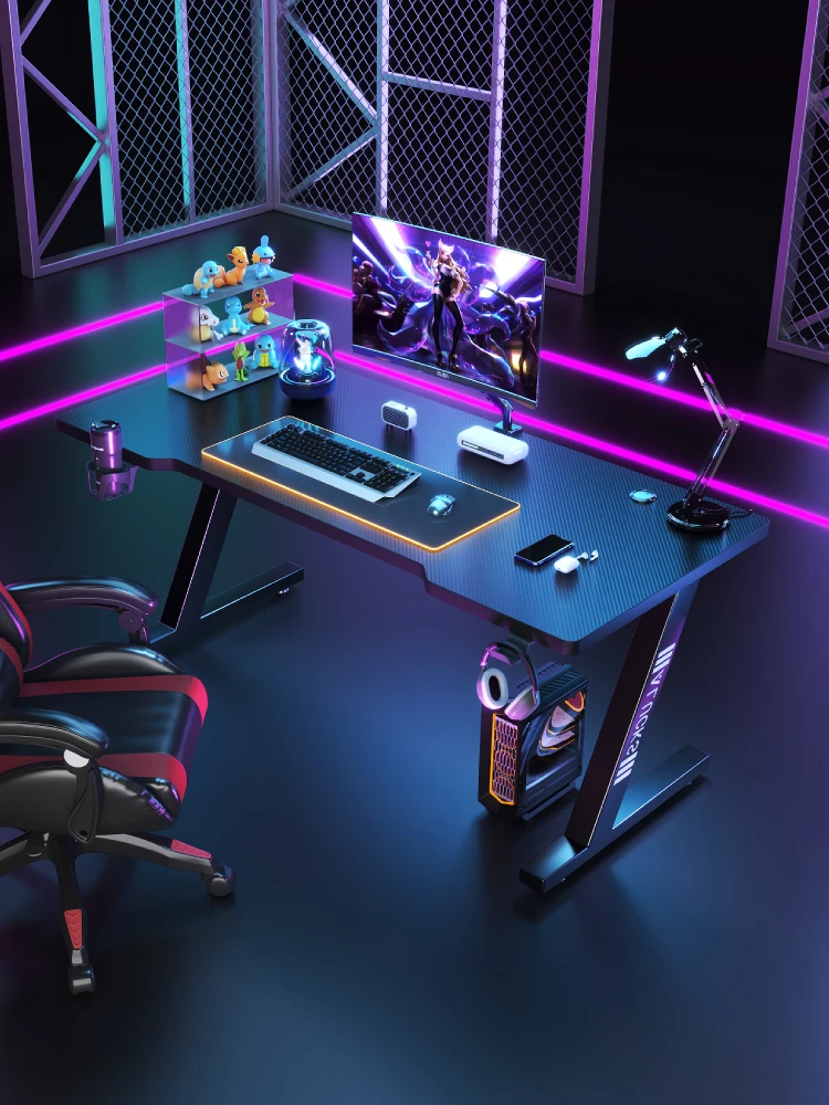 

Gaming table, robotic arm desktop computer table, simple desk in home bedroom, student writing, carbon fiber