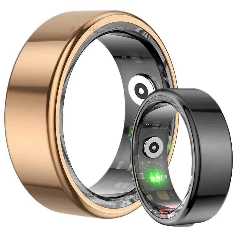 R02 Smart Ring Waterproof Blood Oxygen Sleep Tracker Heart Rate Monitor Fitness Health Sport Wearable Device for Men Women