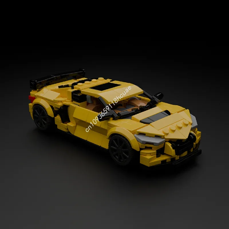 432 قطعة MOC شيفروليه كورفيت سيتي أبطال السوبر نموذج اللبنات تجميع اللعب فكرة التعليم هدية الكريسماس الطوب