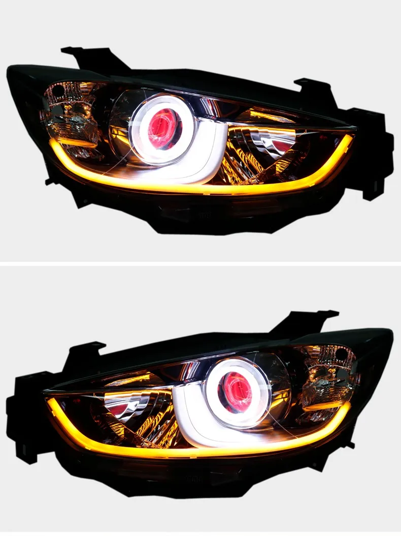 car bumper CX5 head lamp for Mazda CX-5 Headlight 2012~2016y CX 5 CX-5 Headlights Bi-Xenon HeadLamp LED Taillight