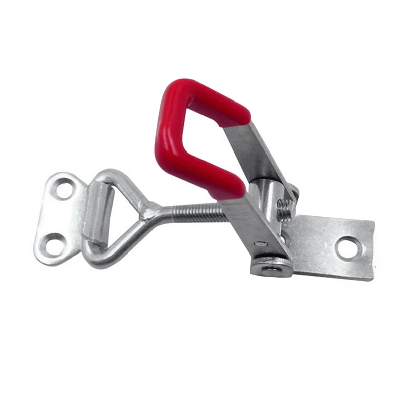 AC62-10Pcs Adjustable Toolbox Case Metal Toggle Latch Catch Clasp Quick Release Clamp Anti-Slip Push Pull Toggle Clamp Tools