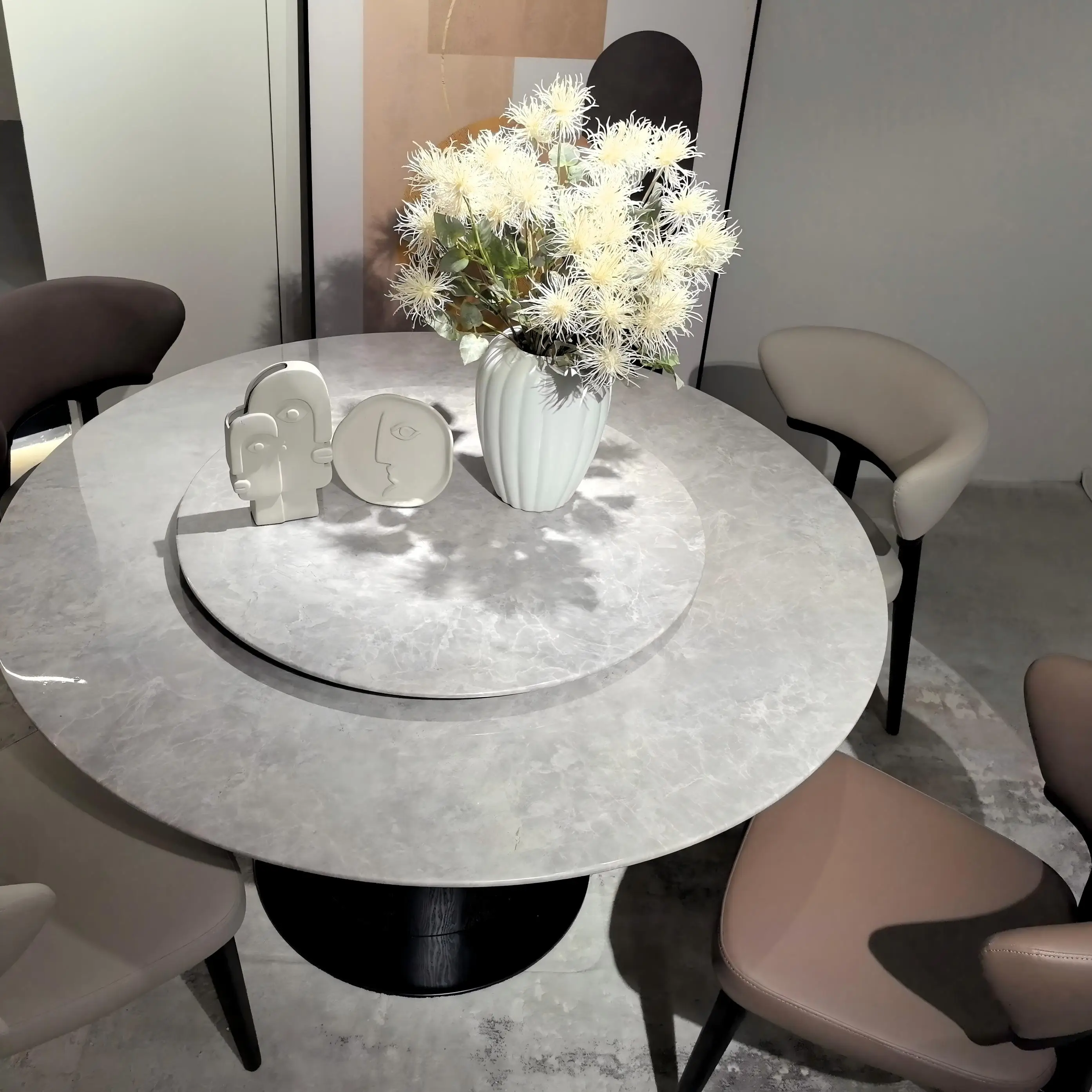 %e forFactory Direct Modern Rectangle Sintered Stone Dining Table-Scratch Resistant & Easy Clean for Home/Commercial Use*