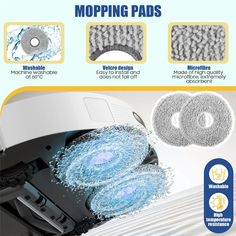 AT63-Accessories For Dreame X40 Ultra Complete/L40 Ultra/X40 Ultra/X40 Master Vacuum Robot,Main Brush Dust Bags Wipes Filters