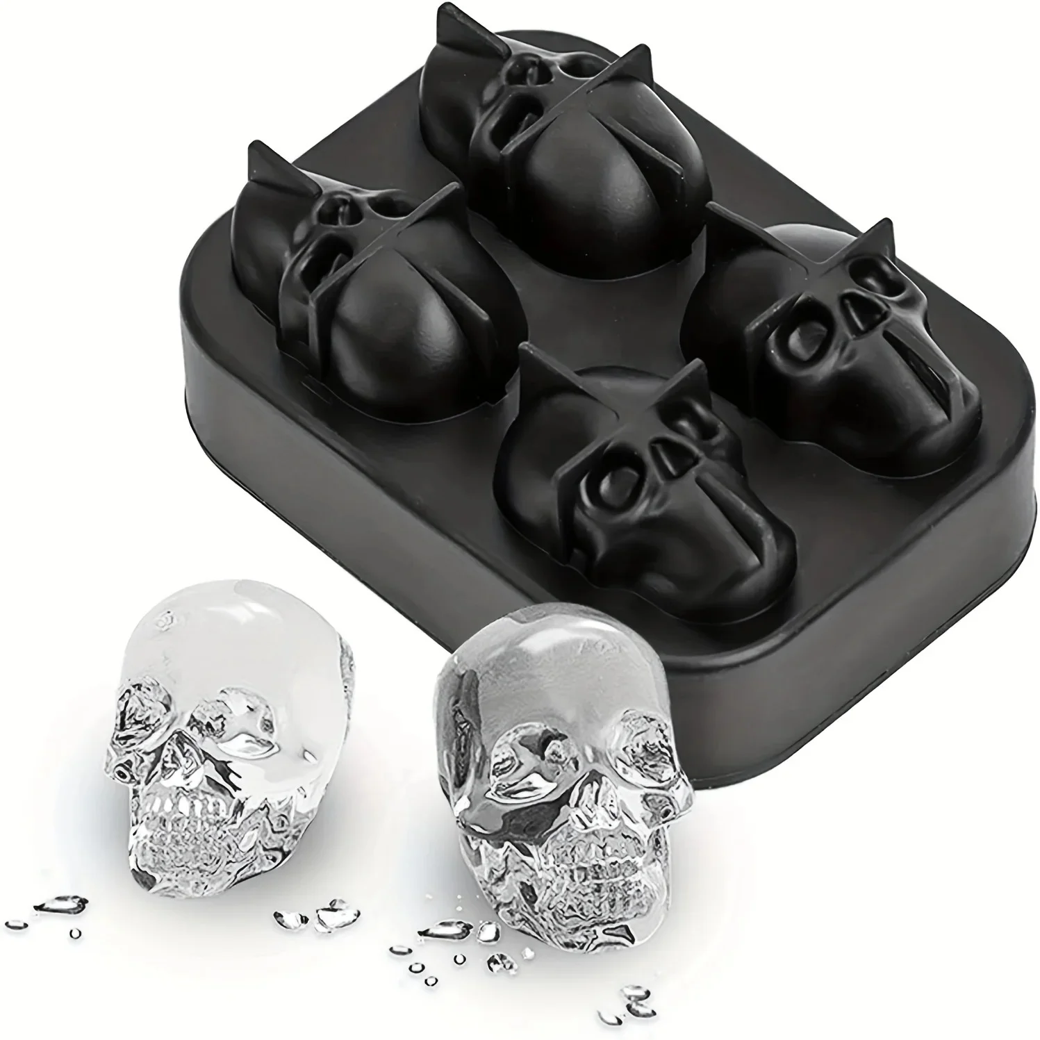 Diamond Rose Gun ETC. Geformte Eiswürfelform aus lebensmittelechtem Silikon, quadratisches Eiswürfelbereiter-Tablett, hochwertige Form für die Barherstellung von Getränken