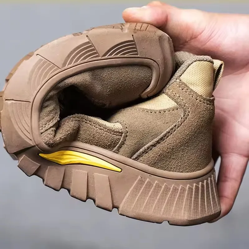High Quality Men's Light Weight Safety Shoes Breathable Low-Top Work Shoes Outdoor Fashion Wear-Resistant Labor Protection Shoes
