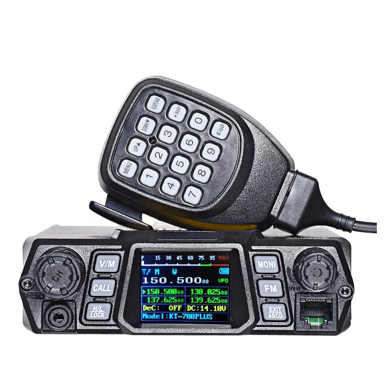 100W High Power Car station Output Powerful Vehicle Mouted VHF KT-780 plus Car Mobile Radio Single Band Transceiver