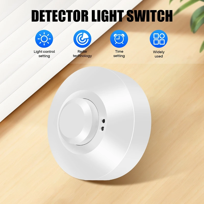 Interruptor De Luz De Detector De Movimento Para Ocupação Pir, Sensor De Microondas, 220V, 800W