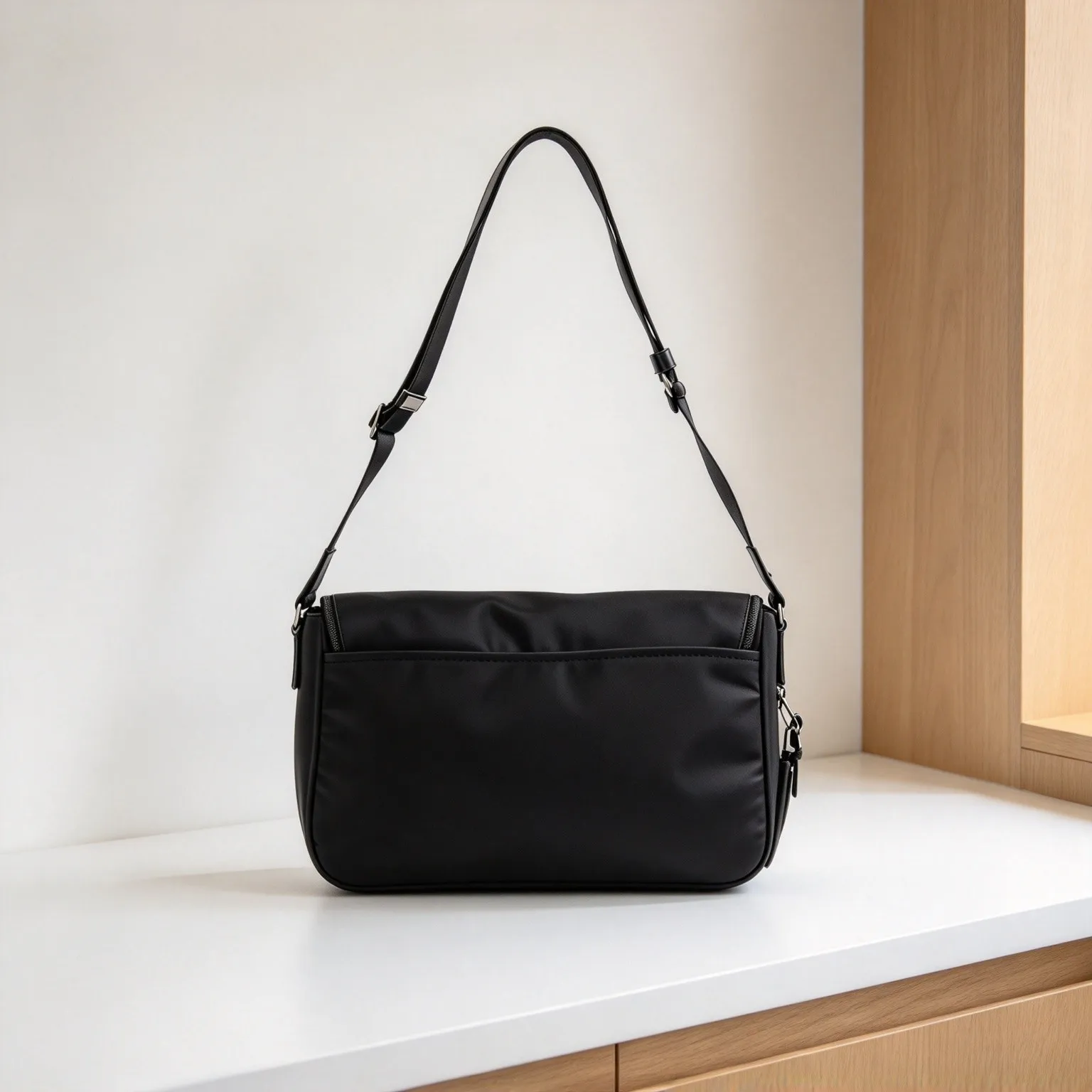 Men’s Lightweight Water Resistant Crossbody Bag, Stylish Portable Single Shoulder Bag for Casual Daily Use