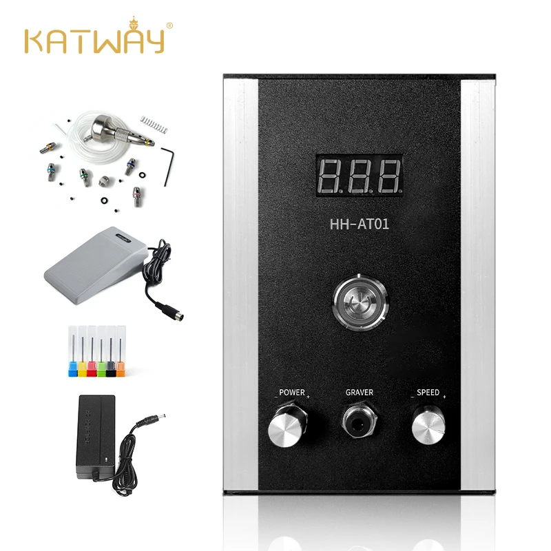 KATWAY Art No Air Penumatic Impact Engraving Machine Air-free Metal Steel Jewelry Making Tool Silver Hand Stone Gold HH-AT01