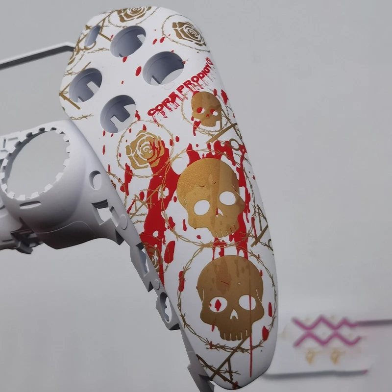 For PS5 Controller Shell Custom Faceplate Cover with Touchpad for DualSense, Replacement for BDM-10/020/030/040/060