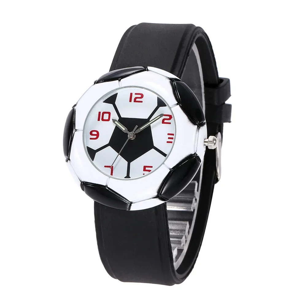 Kinder Fußball Cartoon Kinder Uhr Für Mädchen Gummi Kinder Uhren Jungen Silikon Armband Analog Armbanduhr