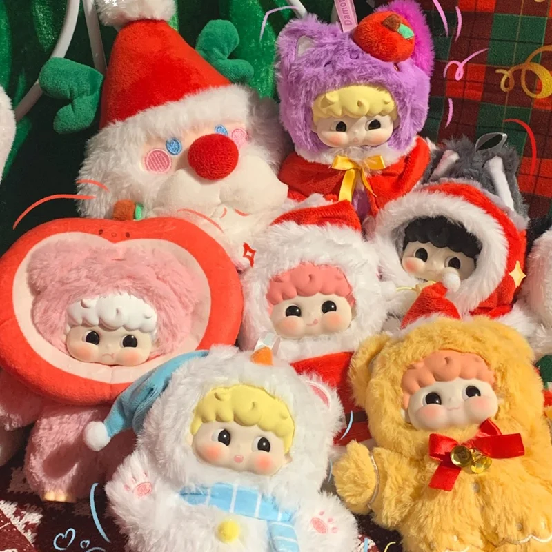 

Новая рождественская плюшевая серия Damon в наличии, случайная глухая коробка, рождественская подвесная открытка, милые плюшевые куклы, рождественские подарки для подарка