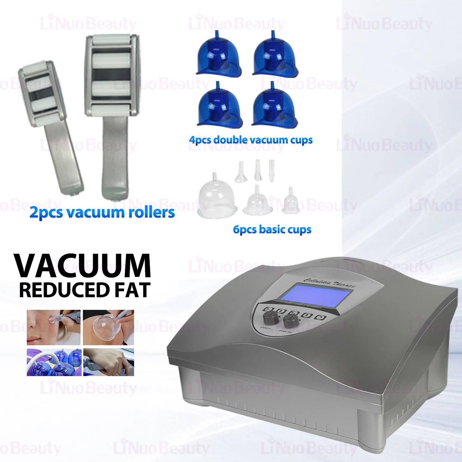 Vacuum Roller Cupping Machine Anti Cellulite Body Slimming Device Lymphatic Drainage Vacuum Suction Cup Therapy Beauty Equipment view 3
