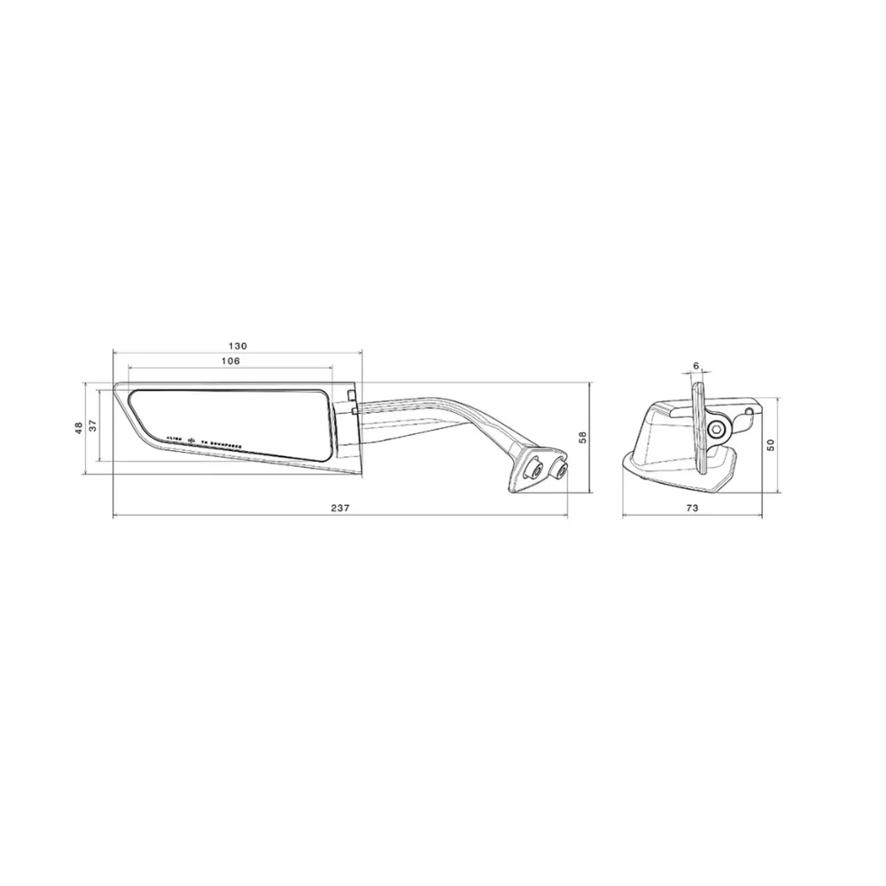 For PANIGALE 1199 S Stealth Mirrors Wing Mirrors Rearview Mirrors Panigale 899 Tricolore ABS Adjustable Rotatable Mirrors