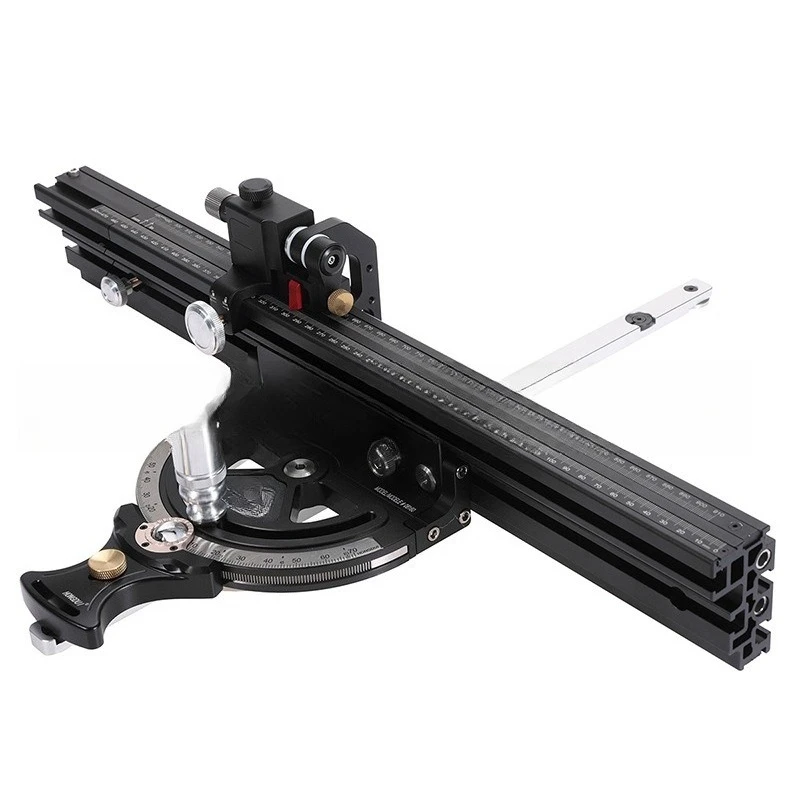 Woodworking table worktable scale push table saw support limit ruler modified push table DIY auxiliary tools