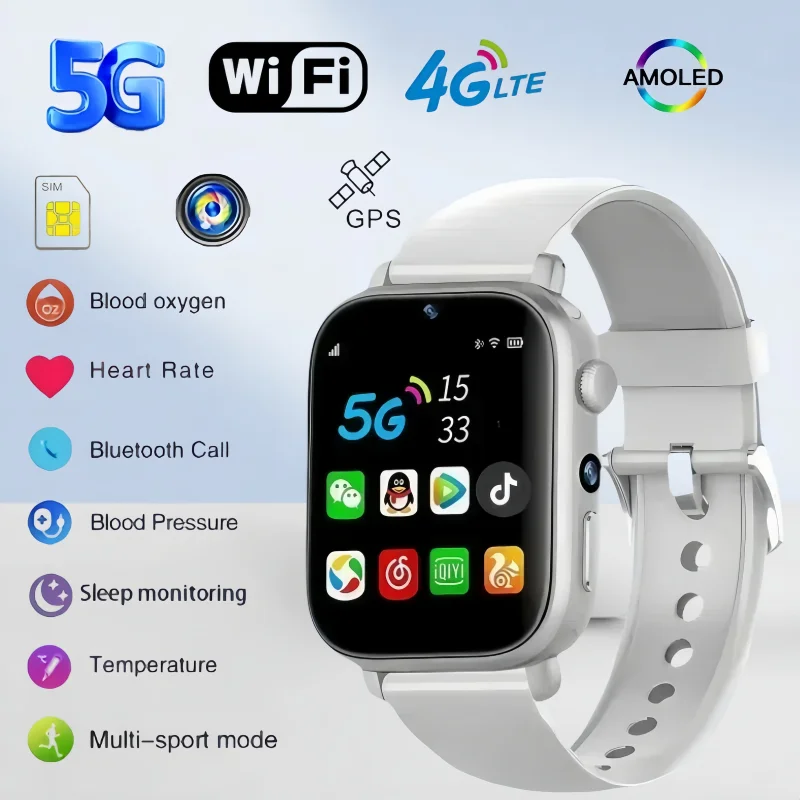 

Новые полносетевые умные часы 4G 5G I1 с SIM-картой HD-камерой Wi-Fi NFC GPS Прочные Google Play Sport Android Smartwatch Мужчины Женщины